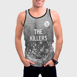 Майка-безрукавка мужская The Killers - grey gradient посередине, цвет: 3D-черный — фото 2