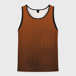 Майка-безрукавка мужская Красно-коричневый текстурированный градиент, цвет: 3D-черный