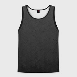 Майка-безрукавка мужская Угольный серый текстурированный градиент, цвет: 3D-черный
