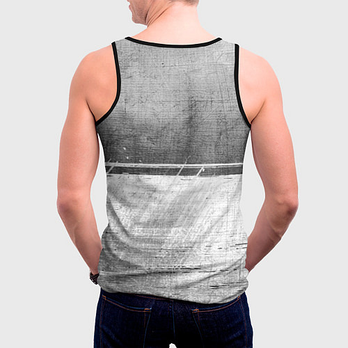 Мужская майка без рукавов Evanescence - grey gradient посередине / 3D-Черный – фото 4