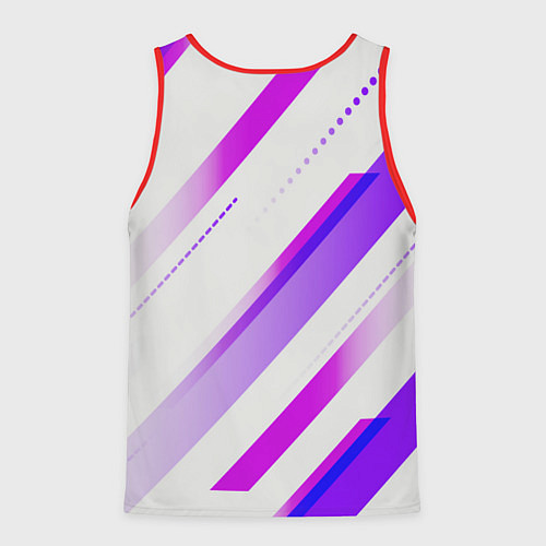 Мужская майка без рукавов Color white pink / 3D-Красный – фото 2