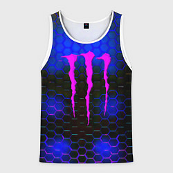 Мужская майка без рукавов Monster energy неоновая броня