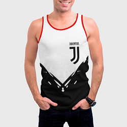 Майка-безрукавка мужская Juventus geometry black, цвет: 3D-красный — фото 2