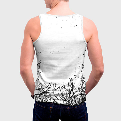 Мужская майка без рукавов Жизнь после краски / 3D-Белый – фото 4