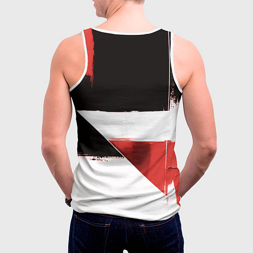 Мужская майка без рукавов Toyota логотип / 3D-Белый – фото 4