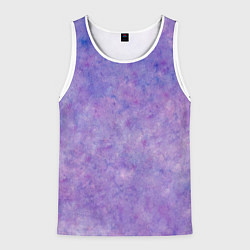 Майка-безрукавка мужская Фиолетовый свет фонаря, цвет: 3D-белый