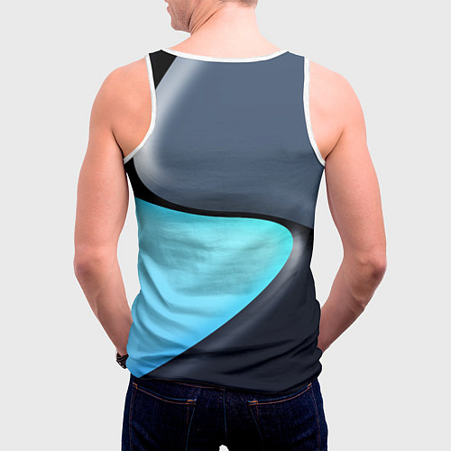 Мужская майка без рукавов Разноцветный / 3D-Белый – фото 4
