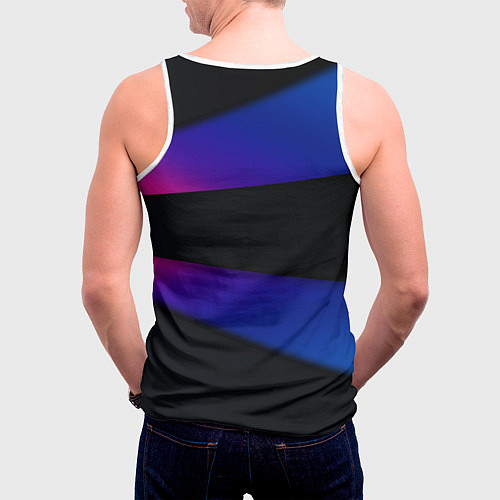 Мужская майка без рукавов Multicoloured / 3D-Белый – фото 4