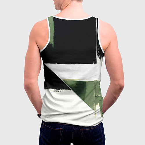 Мужская майка без рукавов Ламборджини логотип / 3D-Белый – фото 4