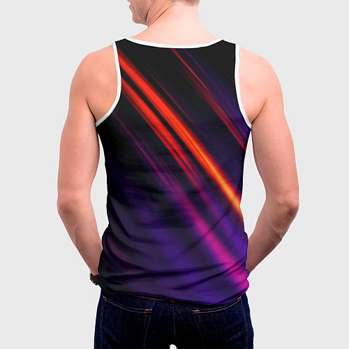 Мужская майка без рукавов Multicolored / 3D-Белый – фото 4