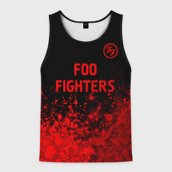 Мужская майка без рукавов Foo Fighters - red gradient посередине