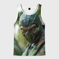 Майка-безрукавка мужская Рептилия МК, цвет: 3D-белый