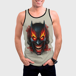 Майка-безрукавка мужская Огенный Бэтмент, цвет: 3D-черный — фото 2