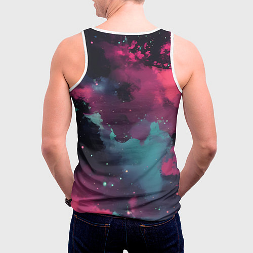 Мужская майка без рукавов Задумчивый Йода / 3D-Белый – фото 4