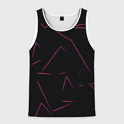 Мужская майка без рукавов Color pink line