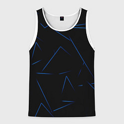 Мужская майка без рукавов Color blue line