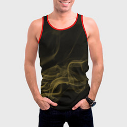 Майка-безрукавка мужская Color smoke yellow, цвет: 3D-красный — фото 2