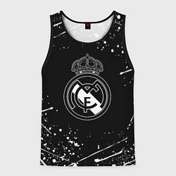 Мужская майка без рукавов Real Madrid белые краски