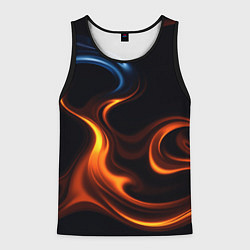 Мужская майка без рукавов The color is fire orange