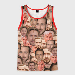 Майка-безрукавка мужская Лица Райана Гослинга, цвет: 3D-красный