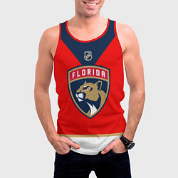 Майка-безрукавка мужская Florida Panthers - NHL team, цвет: 3D-красный — фото 2
