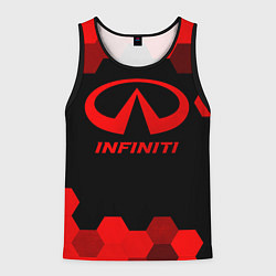 Мужская майка без рукавов Infiniti - red gradient