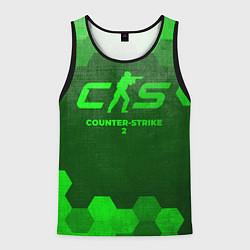 Мужская майка без рукавов Counter-Strike 2 - green gradient