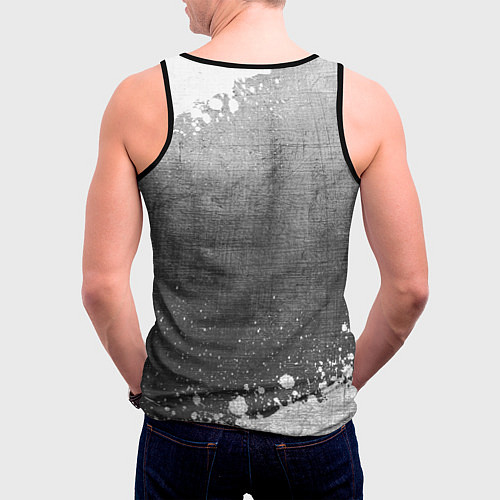 Мужская майка без рукавов Maneskin - grey gradient / 3D-Черный – фото 4