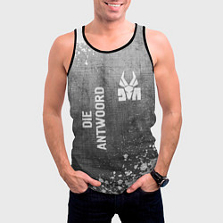 Майка-безрукавка мужская Die Antwoord - grey gradient вертикально, цвет: 3D-черный — фото 2