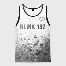 Майка-безрукавка мужская Blink 182 - white gradient посередине, цвет: 3D-черный