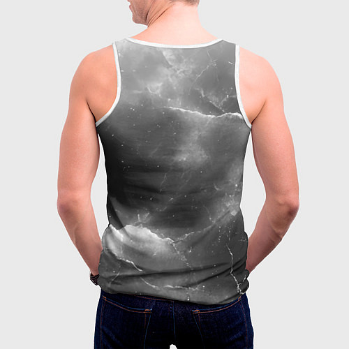 Мужская майка без рукавов ACDC ретро логотип / 3D-Белый – фото 4