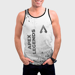 Майка-безрукавка мужская Apex Legends - white gradient вертикально, цвет: 3D-черный — фото 2