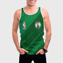 Майка-безрукавка мужская Boston Celtics NBA basketball, цвет: 3D-белый — фото 2