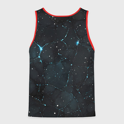 Мужская майка без рукавов Astro логотип из синего стекла / 3D-Красный – фото 2