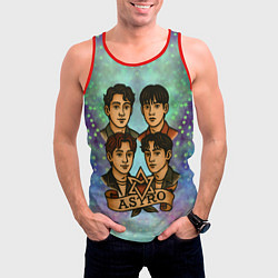 Майка-безрукавка мужская Astro в стиле татуировки, цвет: 3D-красный — фото 2