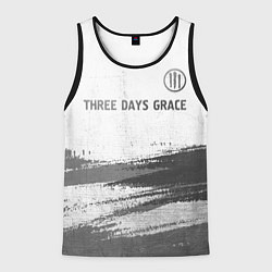 Майка-безрукавка мужская Three Days Grace - white gradient посередине, цвет: 3D-черный