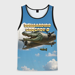 Мужская майка без рукавов Bombardino Crocodillo мем