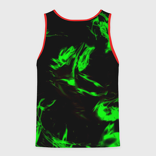 Мужская майка без рукавов Monster energy кислотное лого огонь / 3D-Красный – фото 2