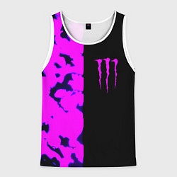 Майка-безрукавка мужская Monster energy neon camo, цвет: 3D-белый