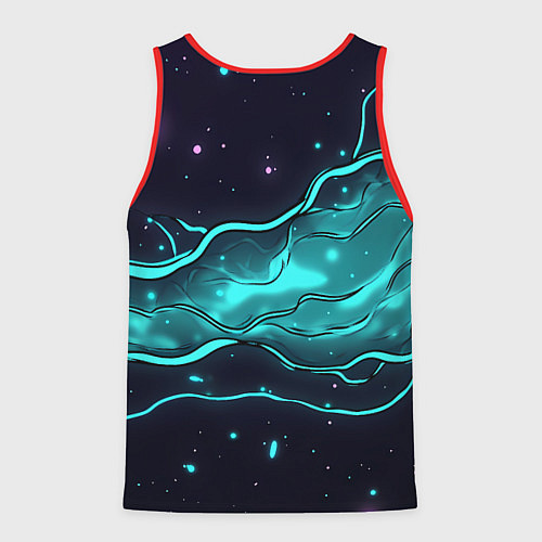 Мужская майка без рукавов Певица Билли Айлиш / 3D-Красный – фото 2