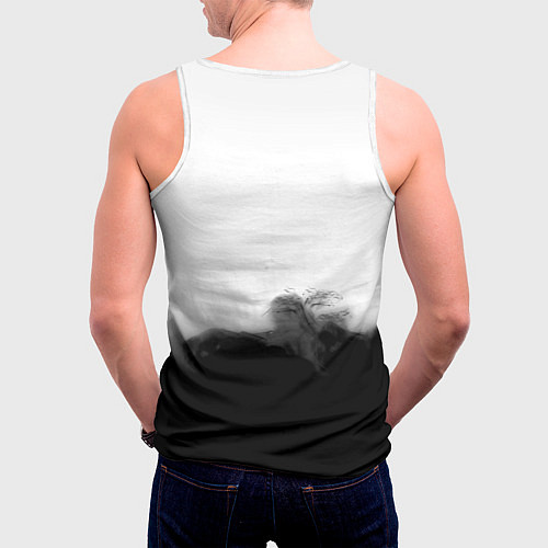 Мужская майка без рукавов Monster energy splash smoke / 3D-Белый – фото 4