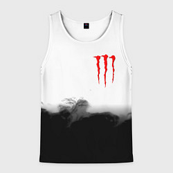 Майка-безрукавка мужская Monster energy splash smoke, цвет: 3D-белый