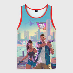 Мужская майка без рукавов Лусия Каминос и Джейсон Дюваль из Gta 6
