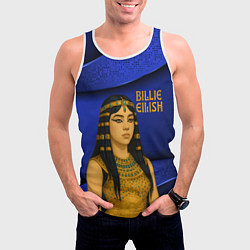 Майка-безрукавка мужская Билли Айлиш в образе фараона, цвет: 3D-белый — фото 2