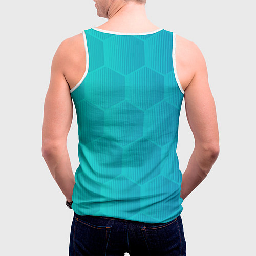 Мужская майка без рукавов Билли Айлиш киберпанк / 3D-Белый – фото 4