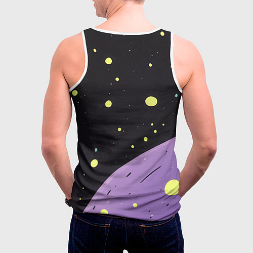 Мужская майка без рукавов Билли Айлиш в стиле Таро / 3D-Белый – фото 4