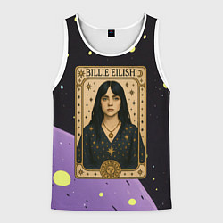 Майка-безрукавка мужская Билли Айлиш в стиле Таро, цвет: 3D-белый