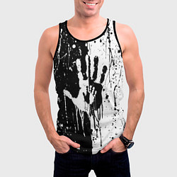 Майка-безрукавка мужская Антиматерия подтеки, цвет: 3D-черный — фото 2