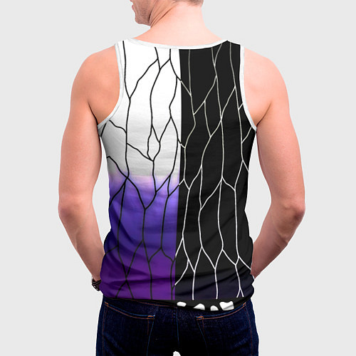 Мужская майка без рукавов Monster energy steel / 3D-Белый – фото 4