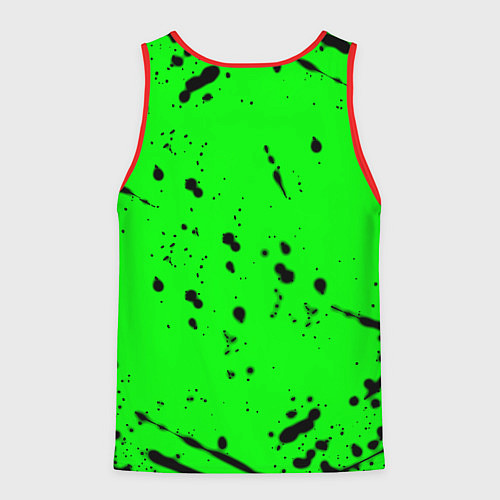 Мужская майка без рукавов Monster energy кислотные брызги / 3D-Красный – фото 2